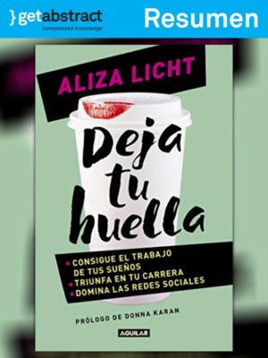cover image of Deja tu huella (resumen)